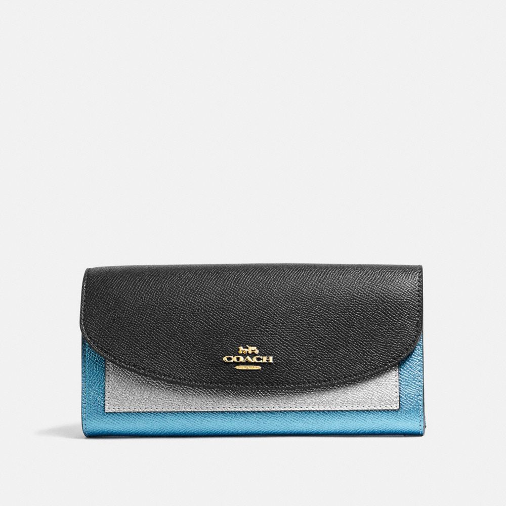Slim Envelope Wallet In Colorblock