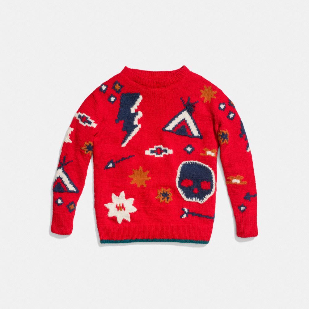 Motif Crewneck Sweater