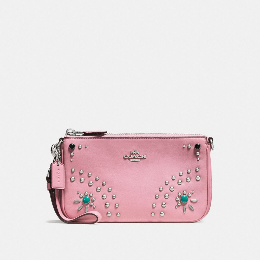 バッグ Coach wristlet Coach Nolita Wristlet 19 in Colorblock Exotic Embossed