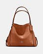 COACH®,EDIE SHOULDER BAG 31,Leather,Small,1941 Saddle/Light Gold,Front View