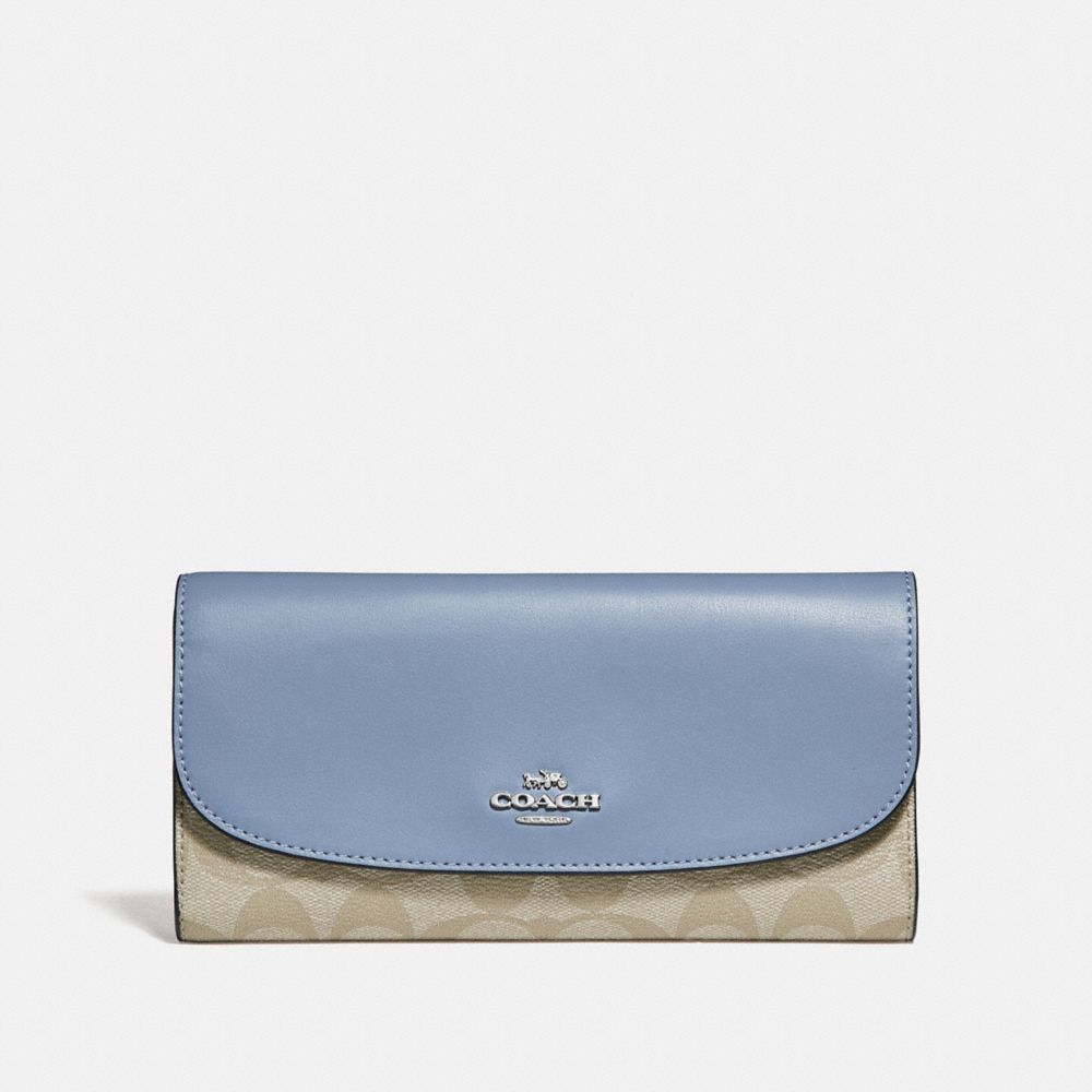 COACH CC Monogram Checkbook Wallet