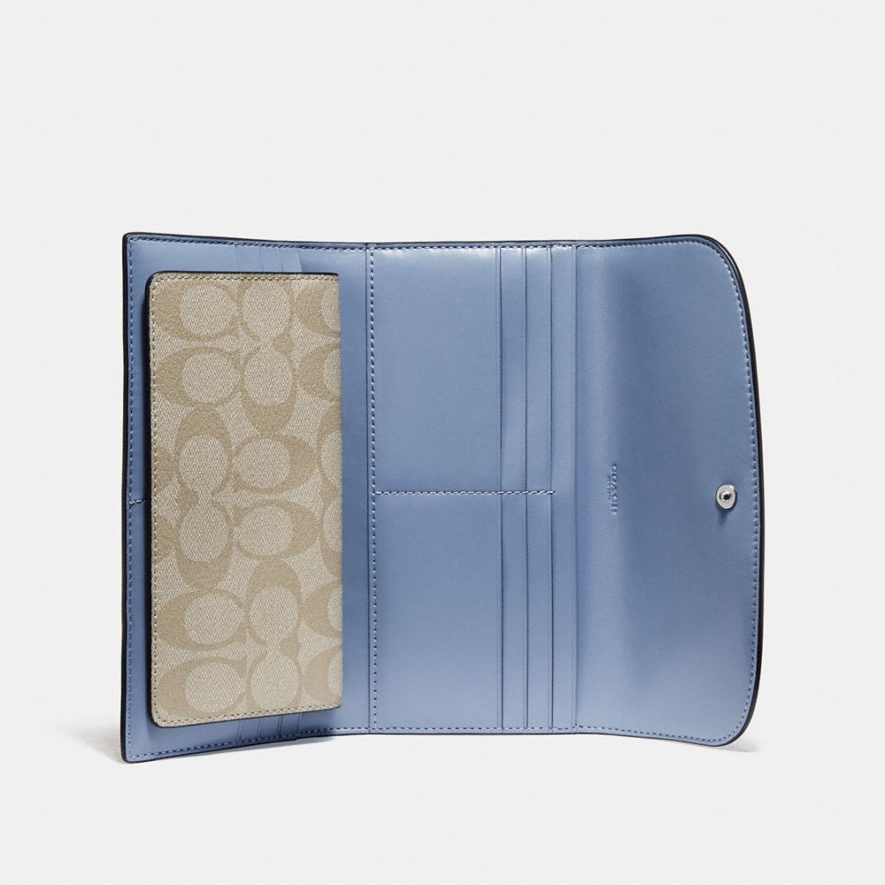 Coach checkbook wallet in signature canvas new arrivals