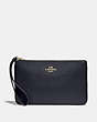 COACH®,LARGE WRISTLET,Gold/Midnight,Front View
