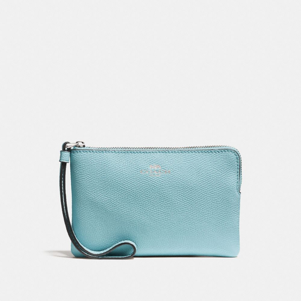 COACH®,Corner Zip Wristlet,,Front View