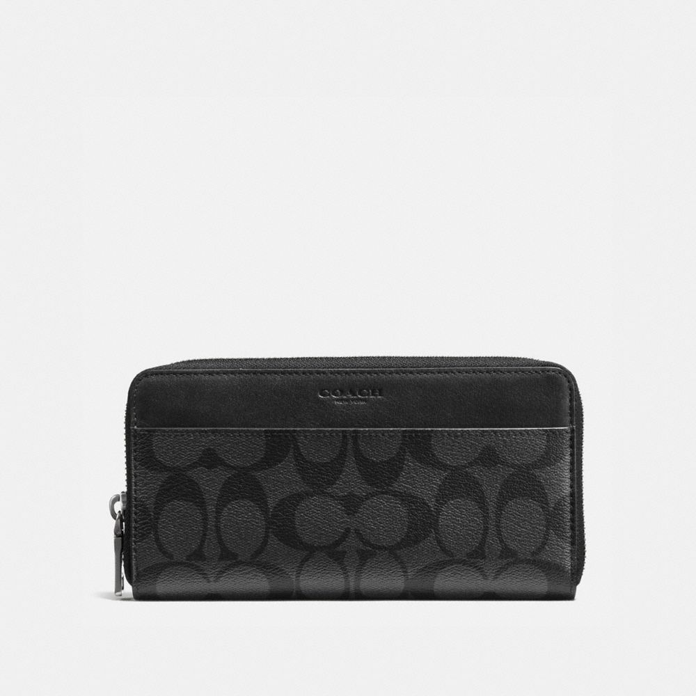 COACH® Outlet | Accordion Wallet In Signature Canvas