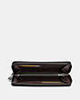 COACH®,ACCORDION WALLET IN SIGNATURE LEATHER,Leather,Mahogany Brown,Inside View,Top View