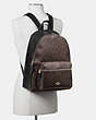 COACH®,CHARLIE BACKPACK IN SIGNATURE CANVAS,pvc,Medium,Gold/Brown Black,Alternate View