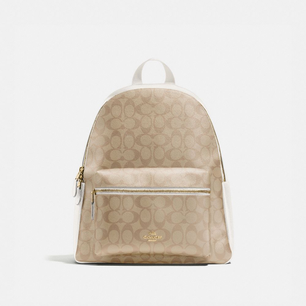 COACH® Outlet | Charlie Backpack In Signature Canvas