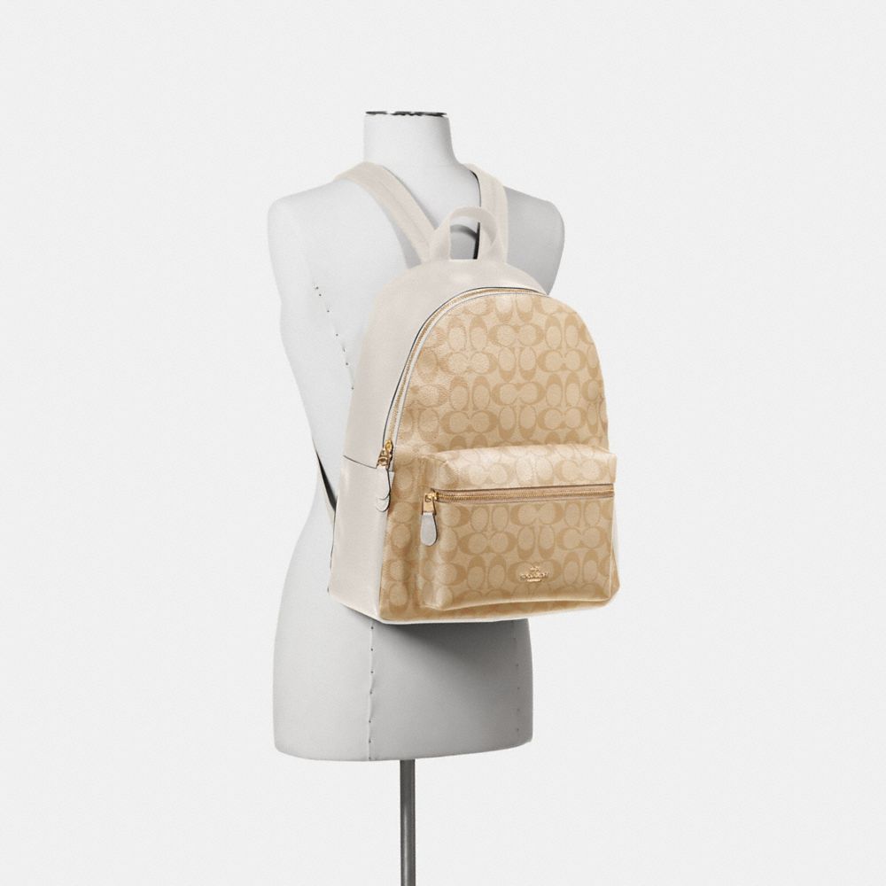 COACH® Outlet | Charlie Backpack In Signature Canvas