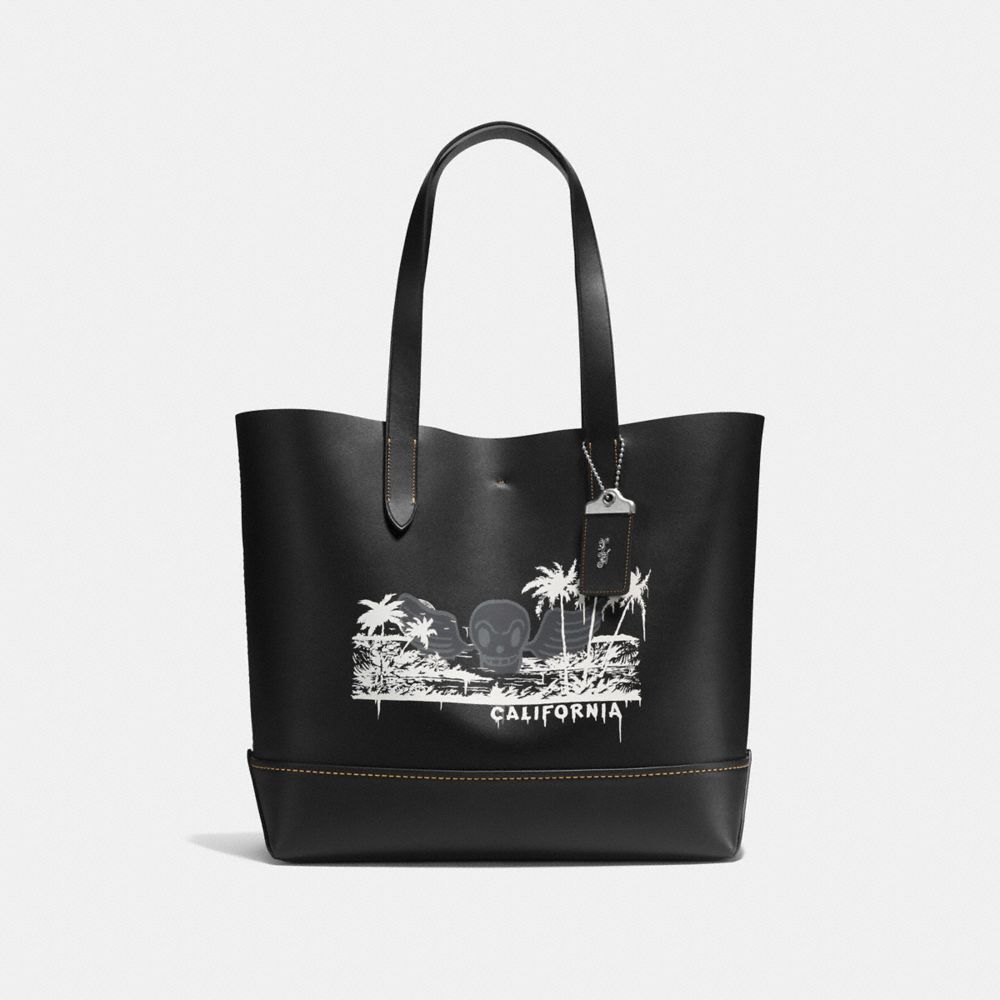 Gotham Tote With Wild Surf Print