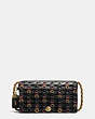 COACH®,DINKY WITH COACH LINK,Leather,Mini,Brass/Black Multi,Front View
