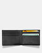 COACH®,RIP AND REPAIR SLIM BILLFOLD WALLET,Leather,Black,Inside View,Top View