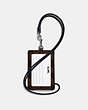 COACH®,ID LANYARD IN SIGNATURE CANVAS,pvc,Silver/Brown Midnight,Back View