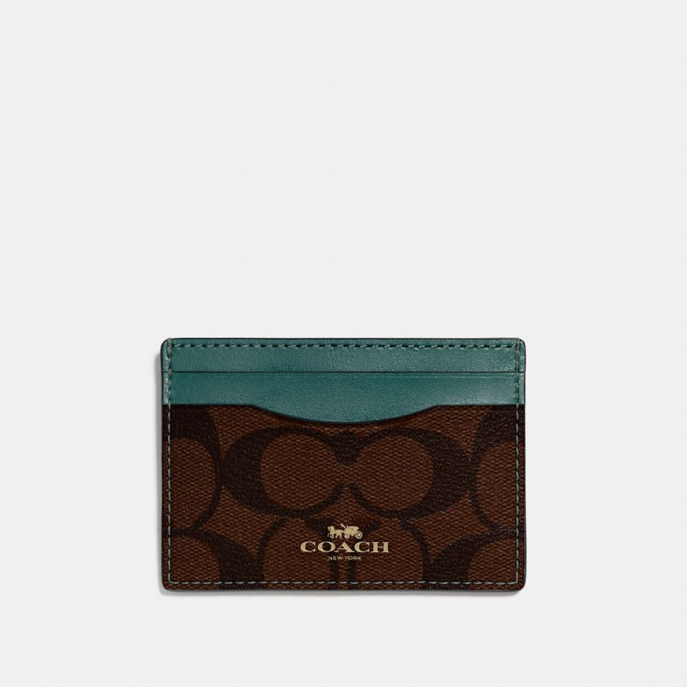 COACH Outlet Card Case In Signature Canvas