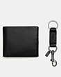 COACH®,BOXED 3-IN-1 WALLET GIFT SET,Leather,Black,Inside View,Top View