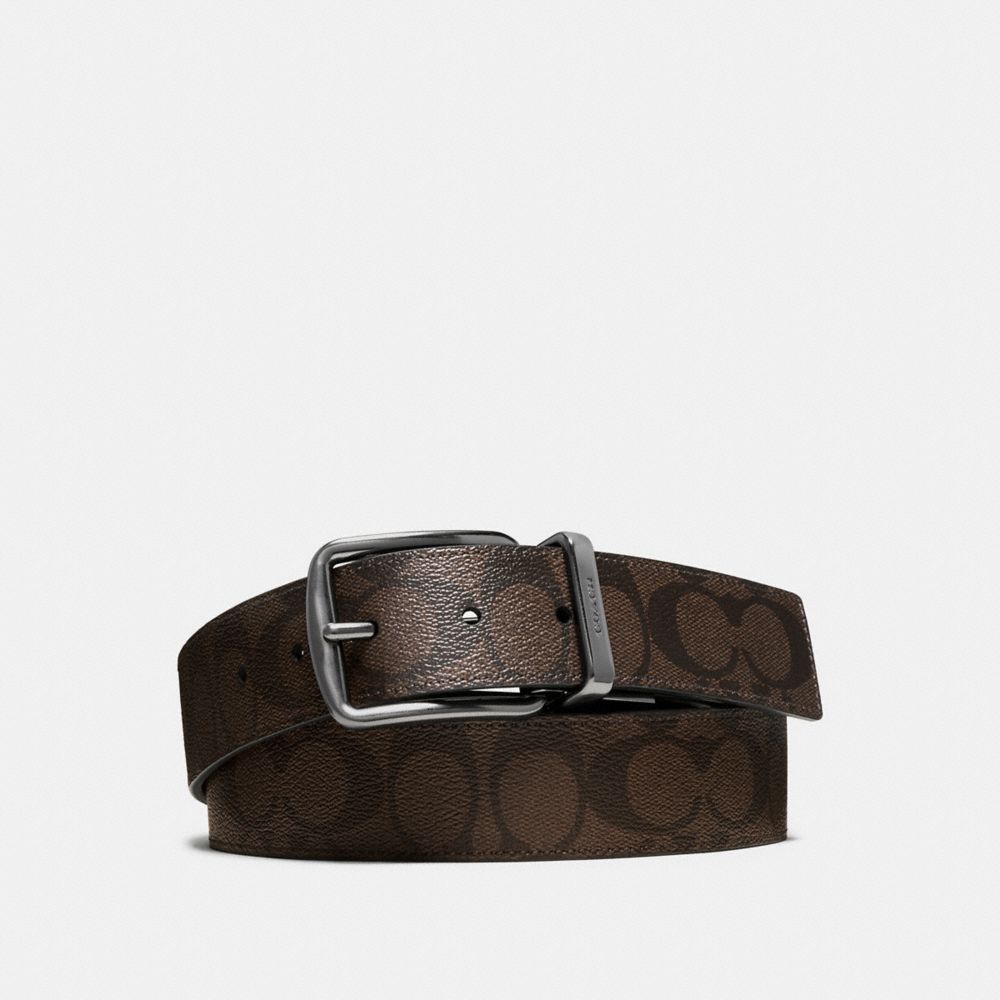 Coach Signature Buckle Cut To Size Reversible Belt, 38 Mm for men