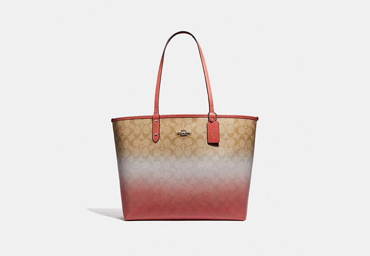 Reversible City Tote In Ombre Signature Canvas