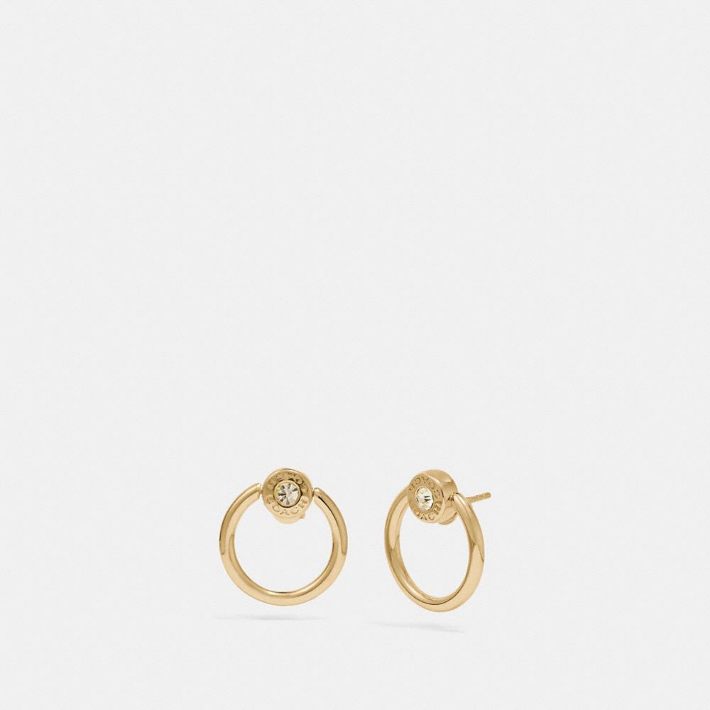 Coach halo hot sale stud earrings