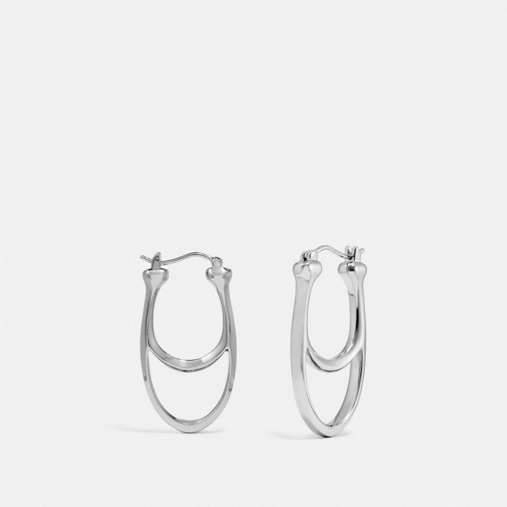 アクセサリーその他 Signature Hoop Earrings PANDORA Sparkle and PANDORA Logo Hoop Earrings - Stunning