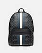 Houston Backpack In Signature Canvas With Varsity Stripe
