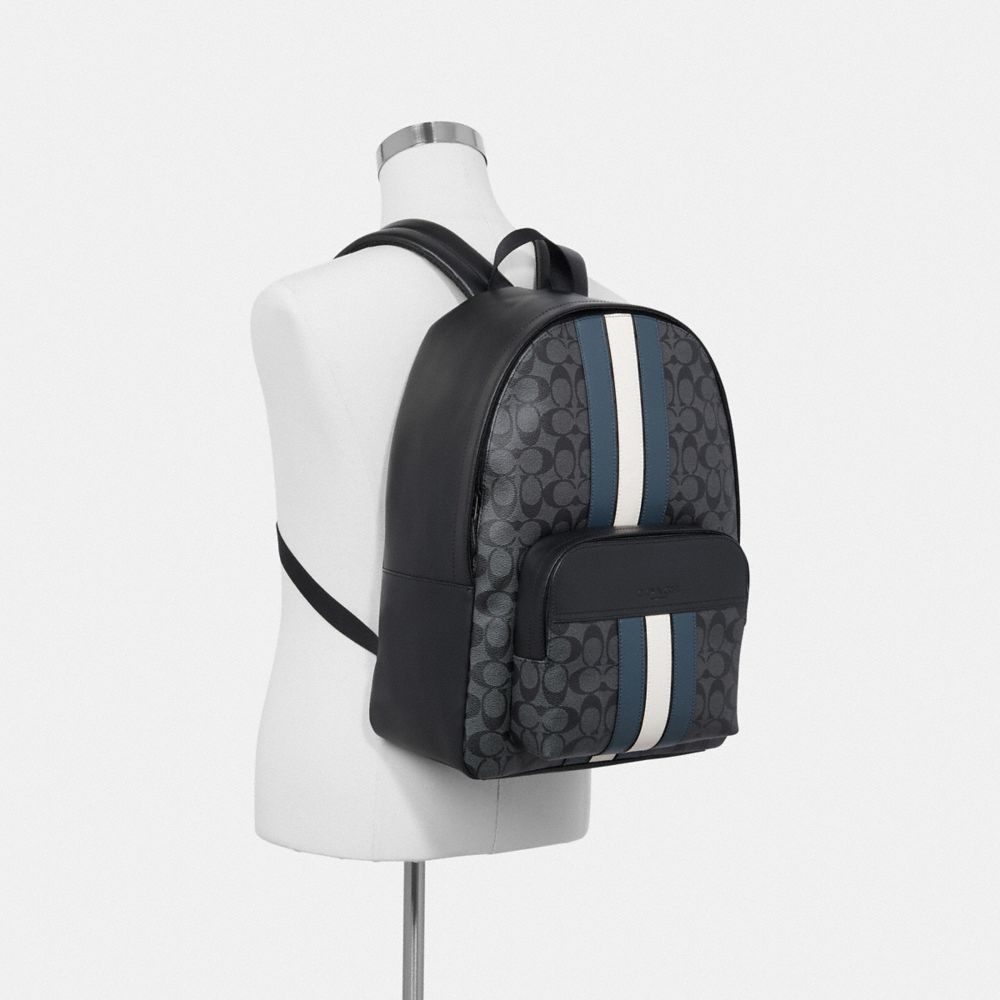 COACH® Outlet | Houston Backpack In Signature Canvas With Varsity