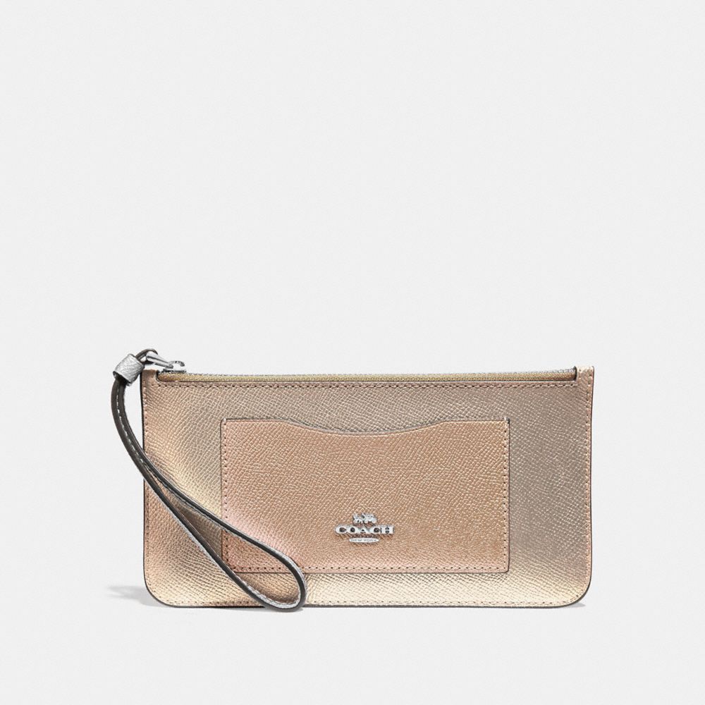 Coach zip top wallet hotsell