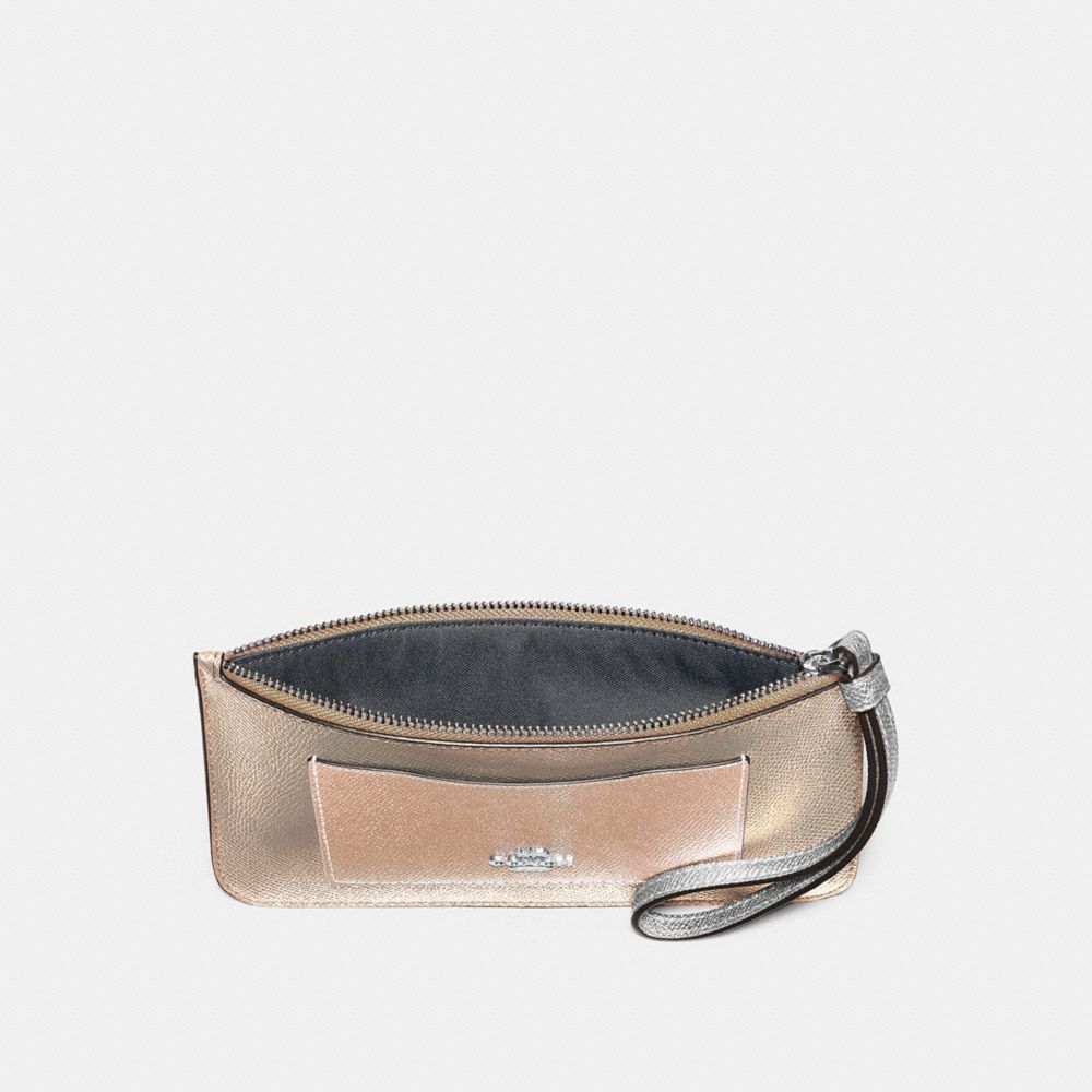 Zip Top Wallet In Colorblock
