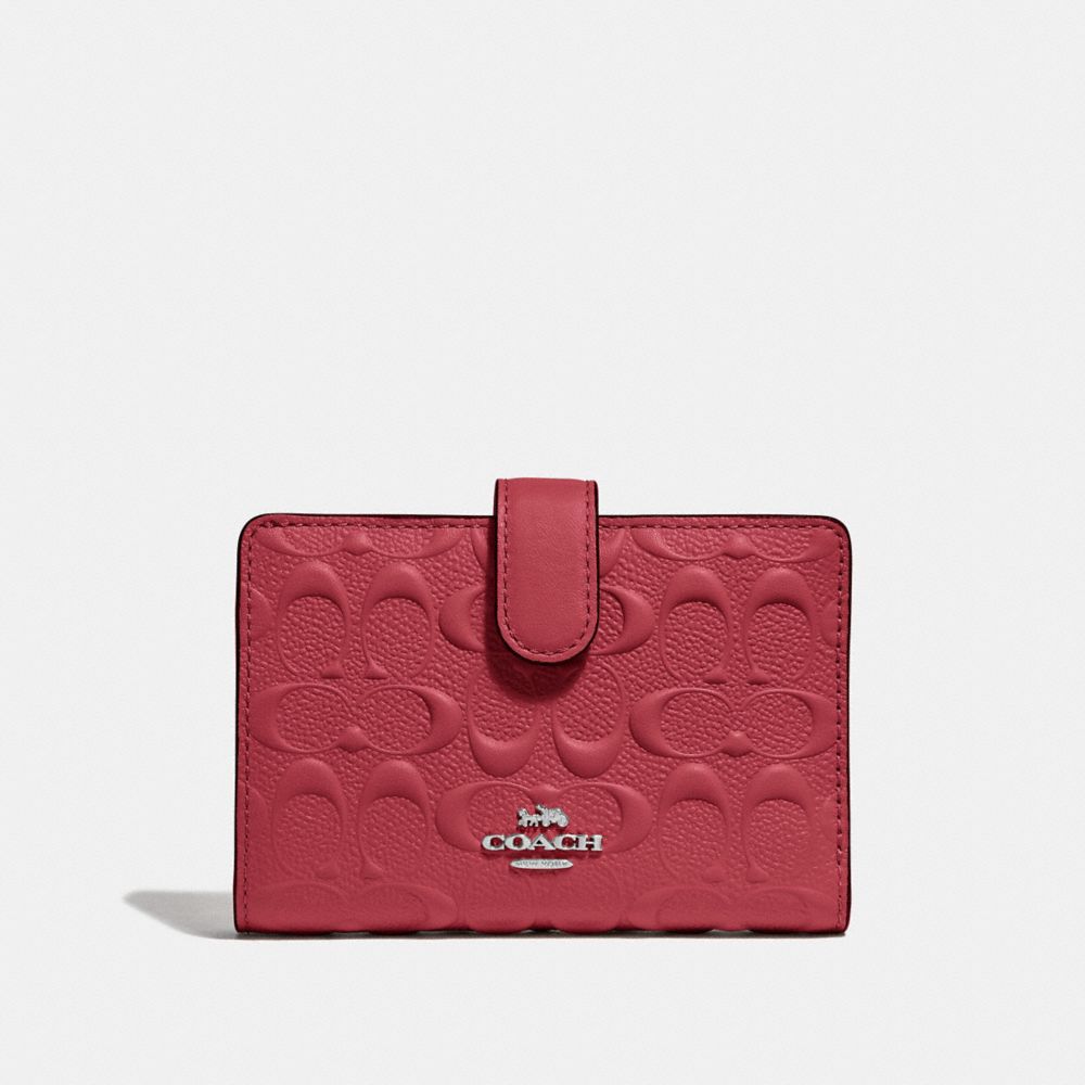 COACH®  Medium Corner Zip Wallet With Signature Leather