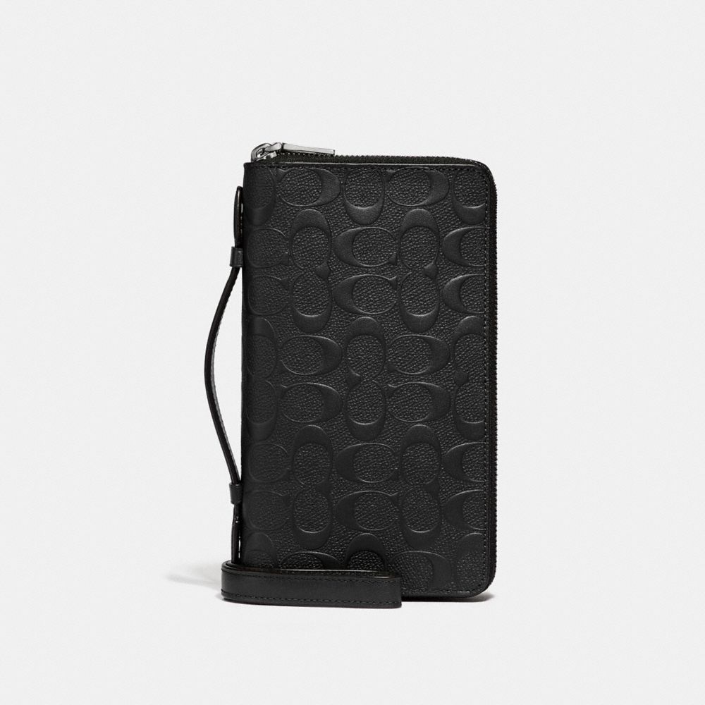 Louis Vuitton Double Card Holder, Black, One Size