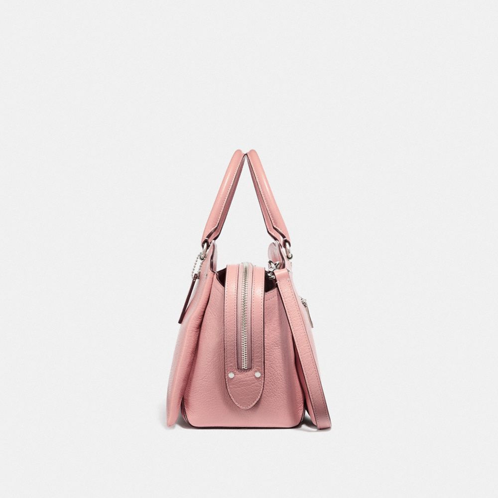 Coach drew zip leather on sale satchel