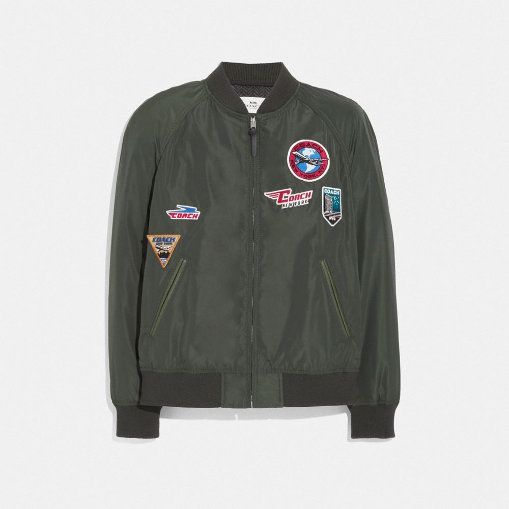 Lightweight Varsity Jacket With Patches