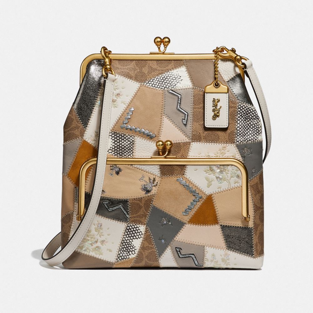 Double frame crossbody with signature patchwork new arrivals