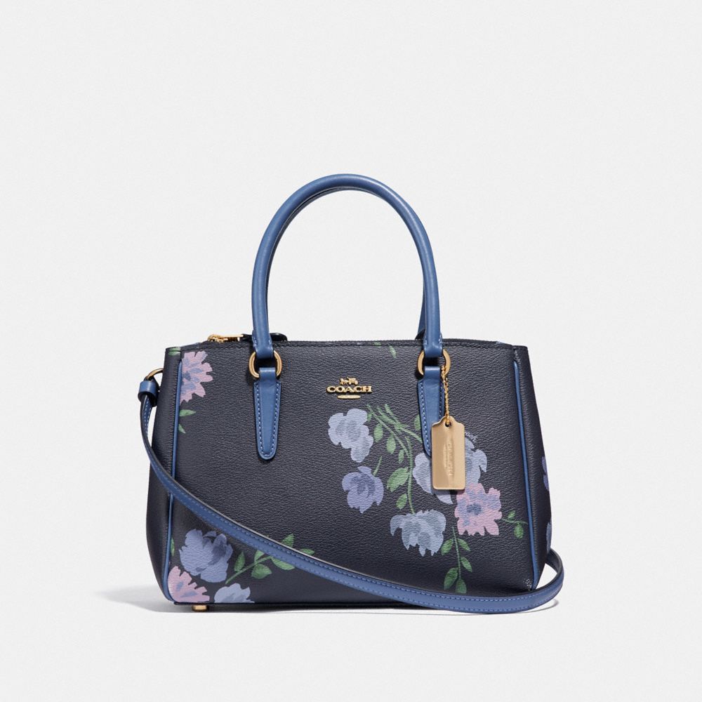 COACH Outlet Mini Surrey Carryall With Painted Peony Print