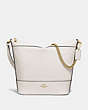 COACH®,PAXTON DUFFLE,Leather,Large,Gold/Chalk,Front View