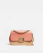 COACH®,MINI CASSIDY CROSSBODY,Straw,Small,Gold/Natural Light Coral,Front View