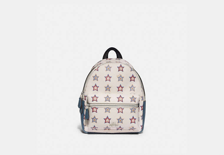 Mini Charlie Backpack With Western Star Print