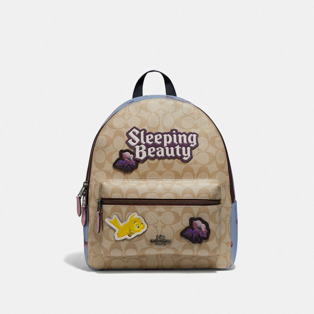Coach, Bags, Disneyx Coach Md Charlie Sleeping Beauty Backpack
