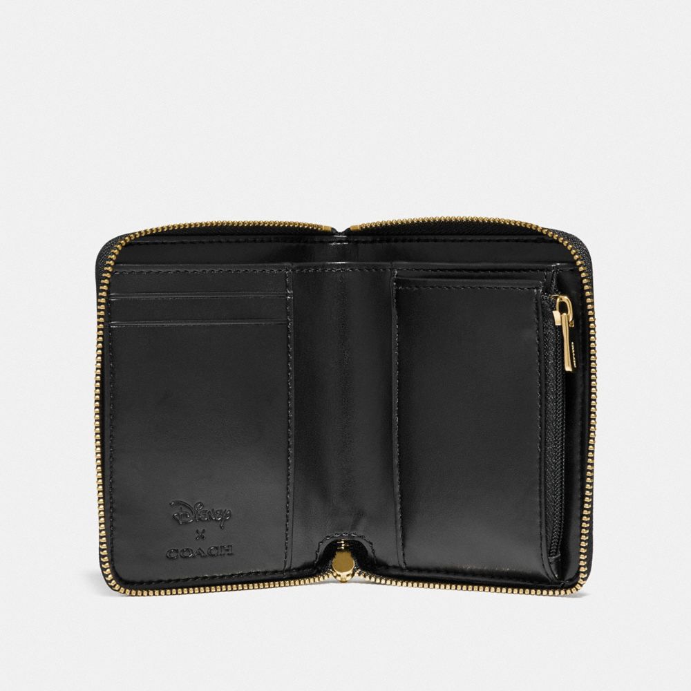 Disney X Coach Small Zip Around Wallet With Snow White And The Seven Dwarfs Eyes Print