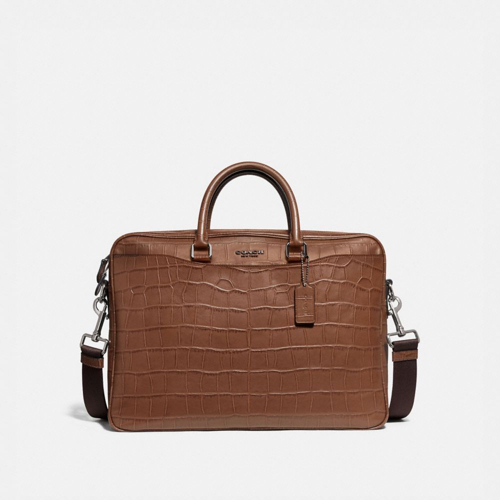 COACH ☆ BECKETT STRUCTURED BRIEF Crocodile-embossed leather s-l400.jpg