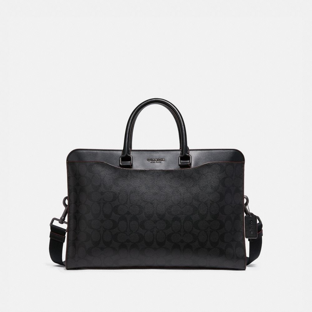 ☆ COACH ☆ BECKETT STRUCTURED BRIEF IN SIGNATURE LEATHER COACH® Outlet | Beckett Structured Brief In Signature Canvas
