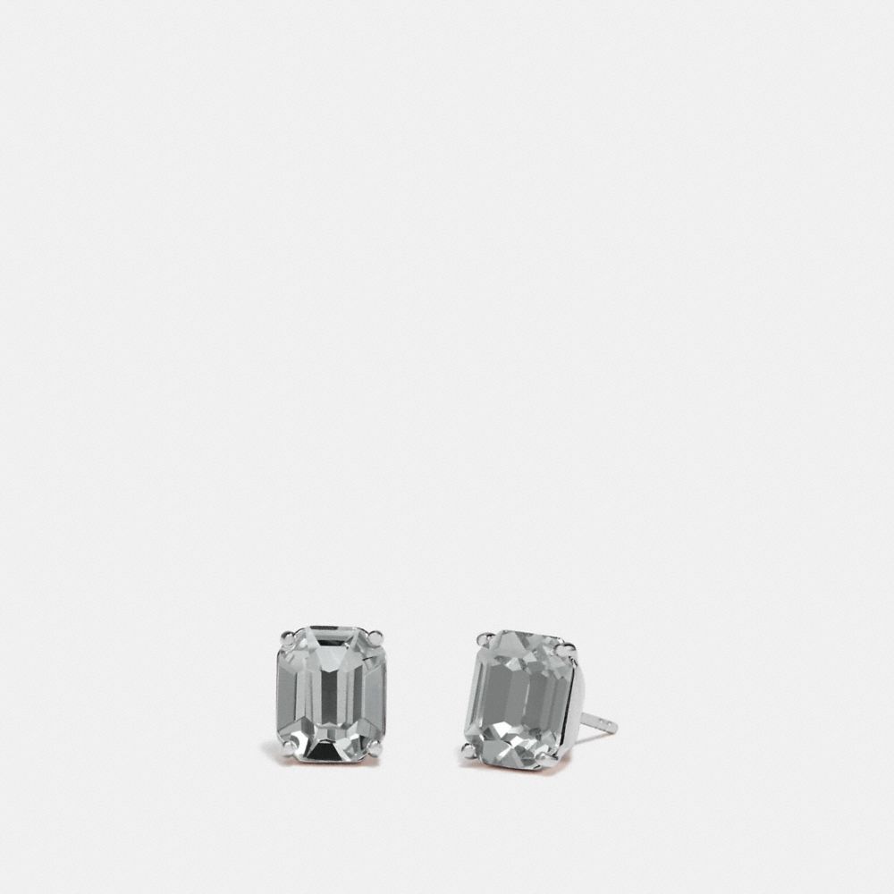 Emerald Cut Stud Earrings
