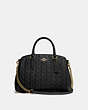 COACH®,SAGE CARRYALL WITH QUILTING,Leather,Small,Gold/Black,Front View