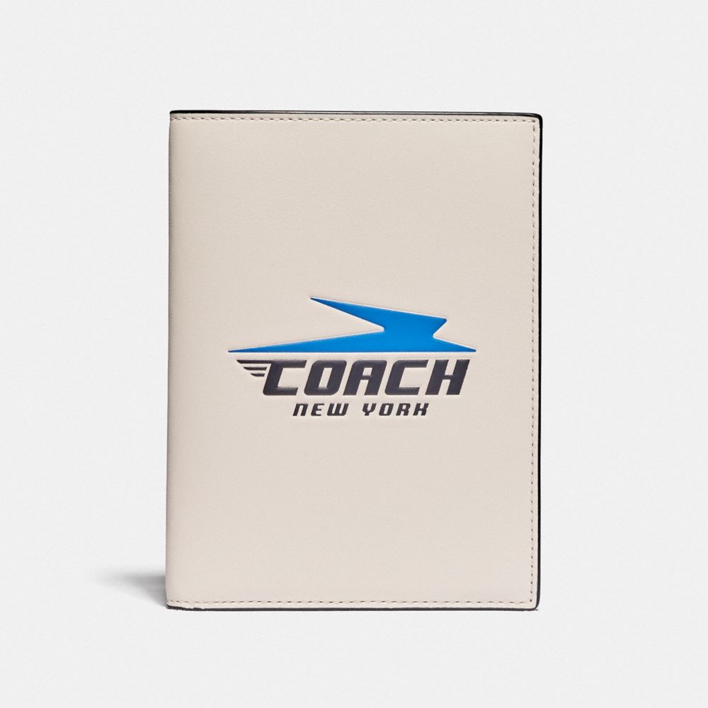 Passport Case With Vintage Coach Motif