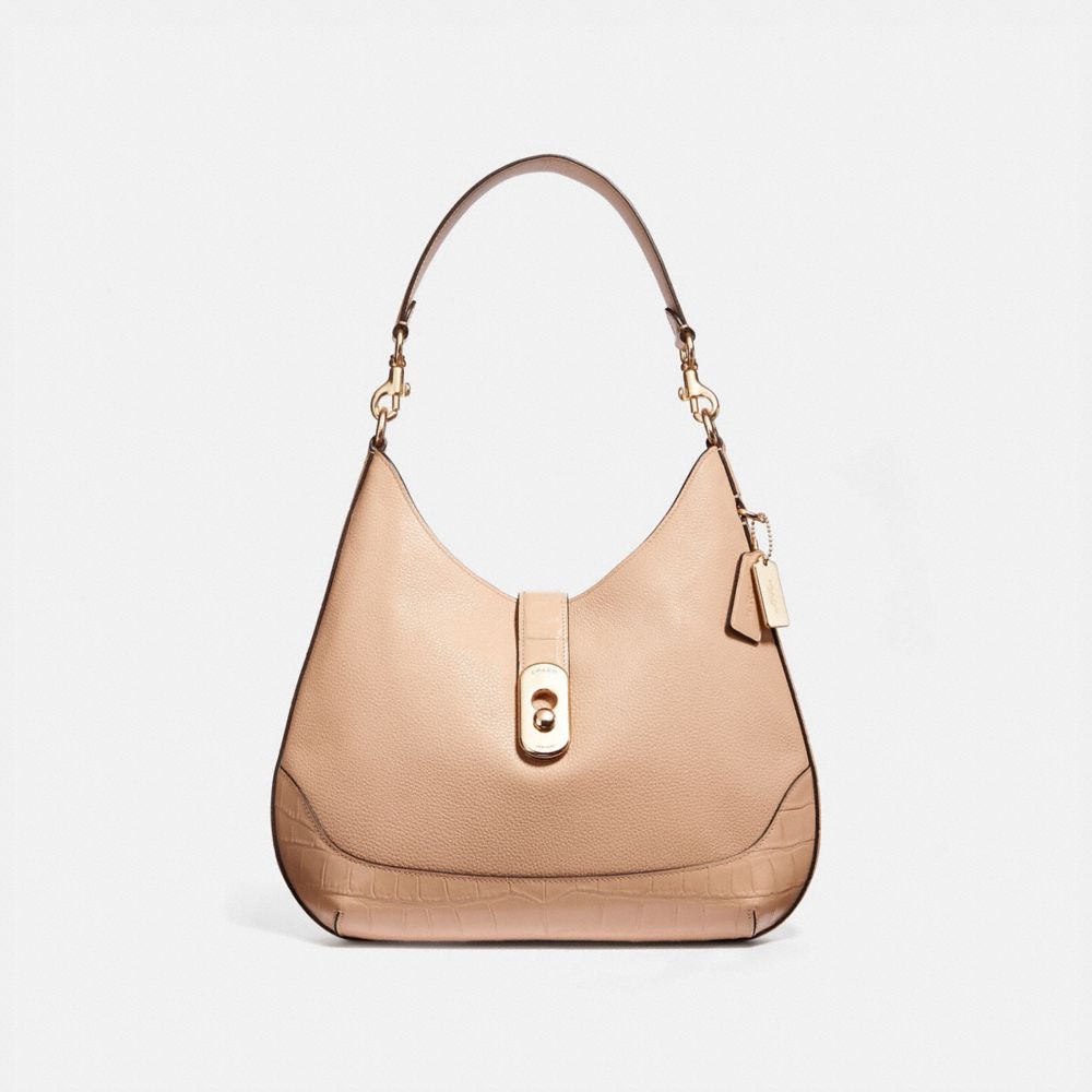 Coach pebble leather online amber hobo