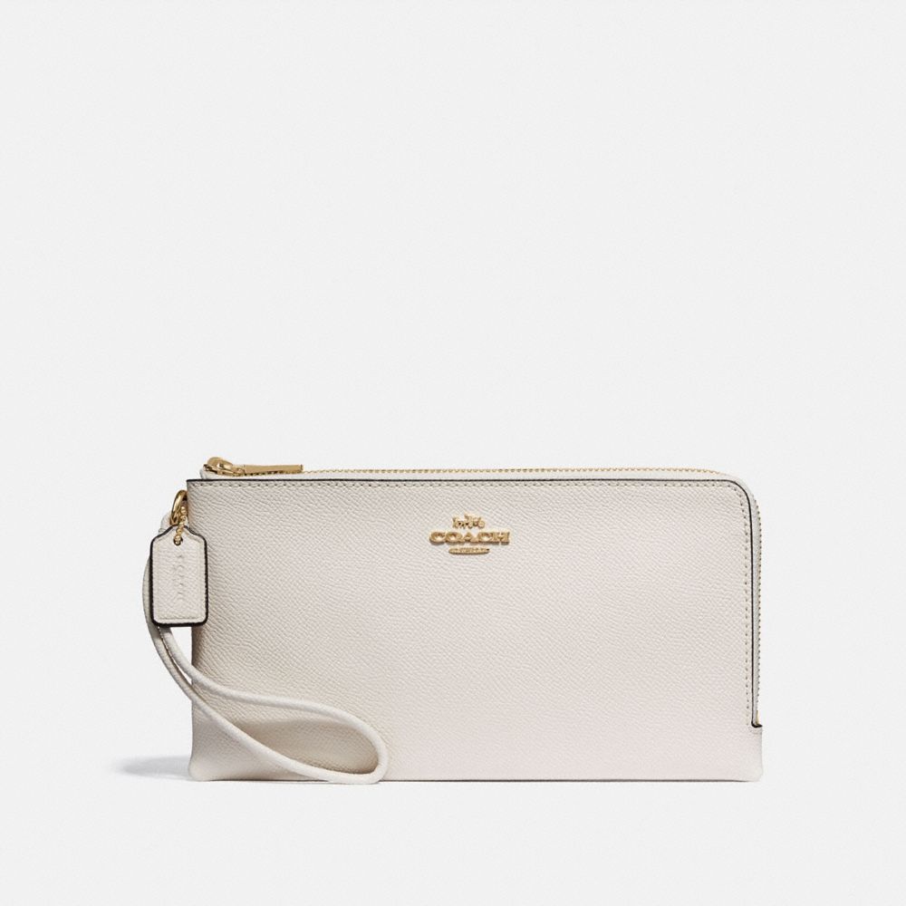 Coach outlet best sale double zip wallet