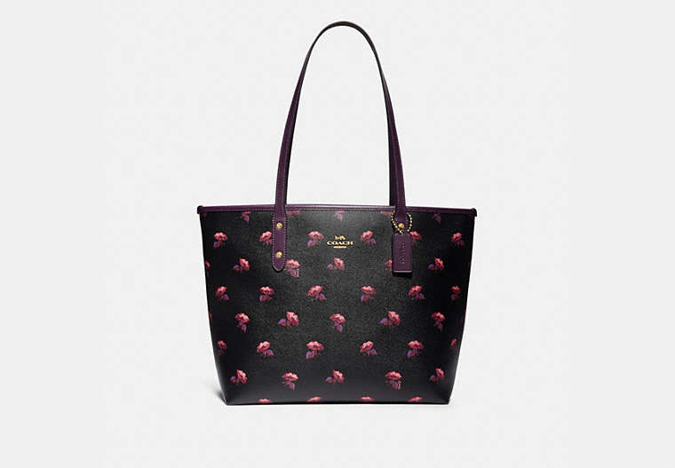 City Zip Tote With Bell Flower Print