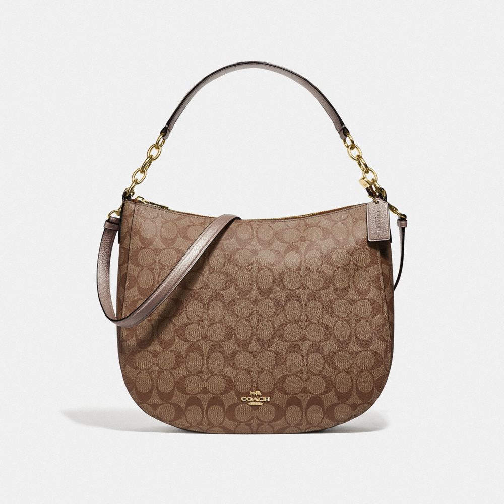 Coach elle 2024 hobo signature