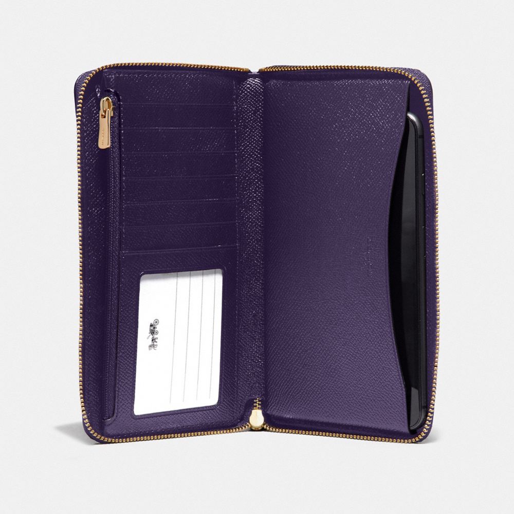 Large coach wallets discount clearance