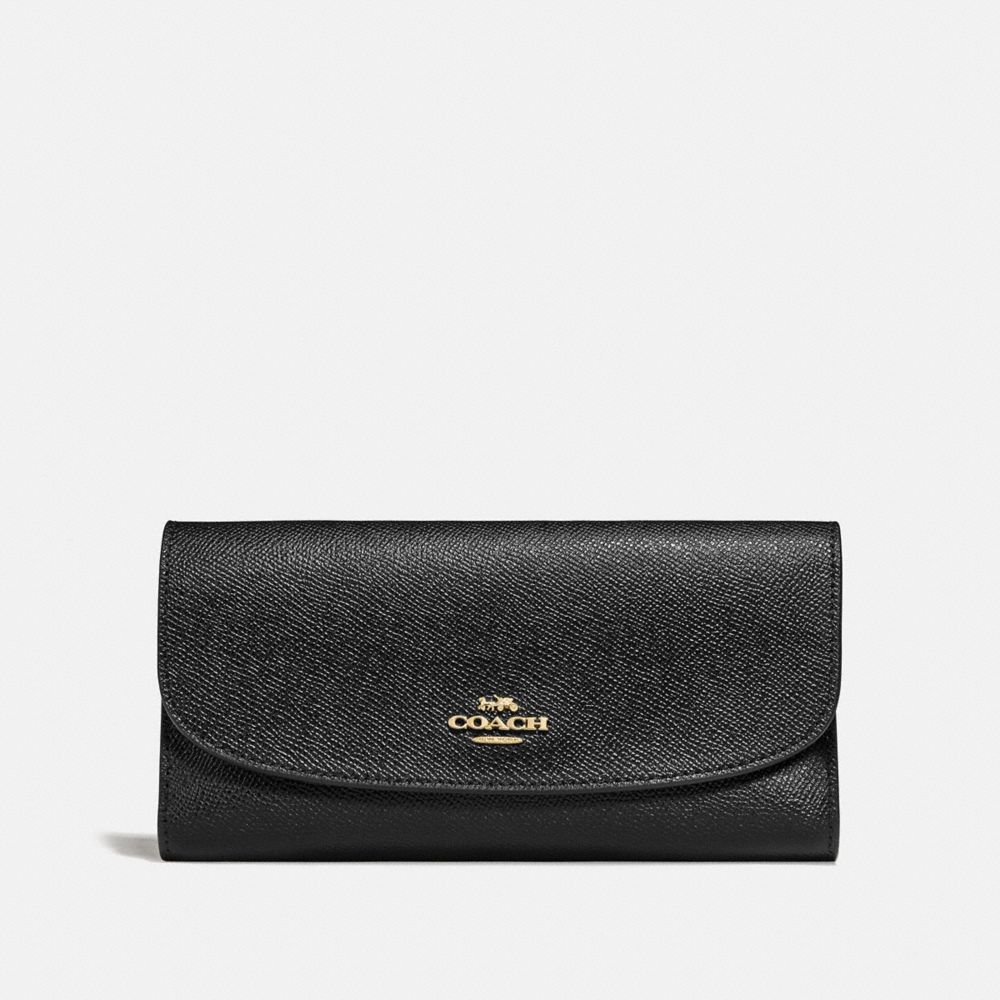 Coach black 2025 checkbook wallet