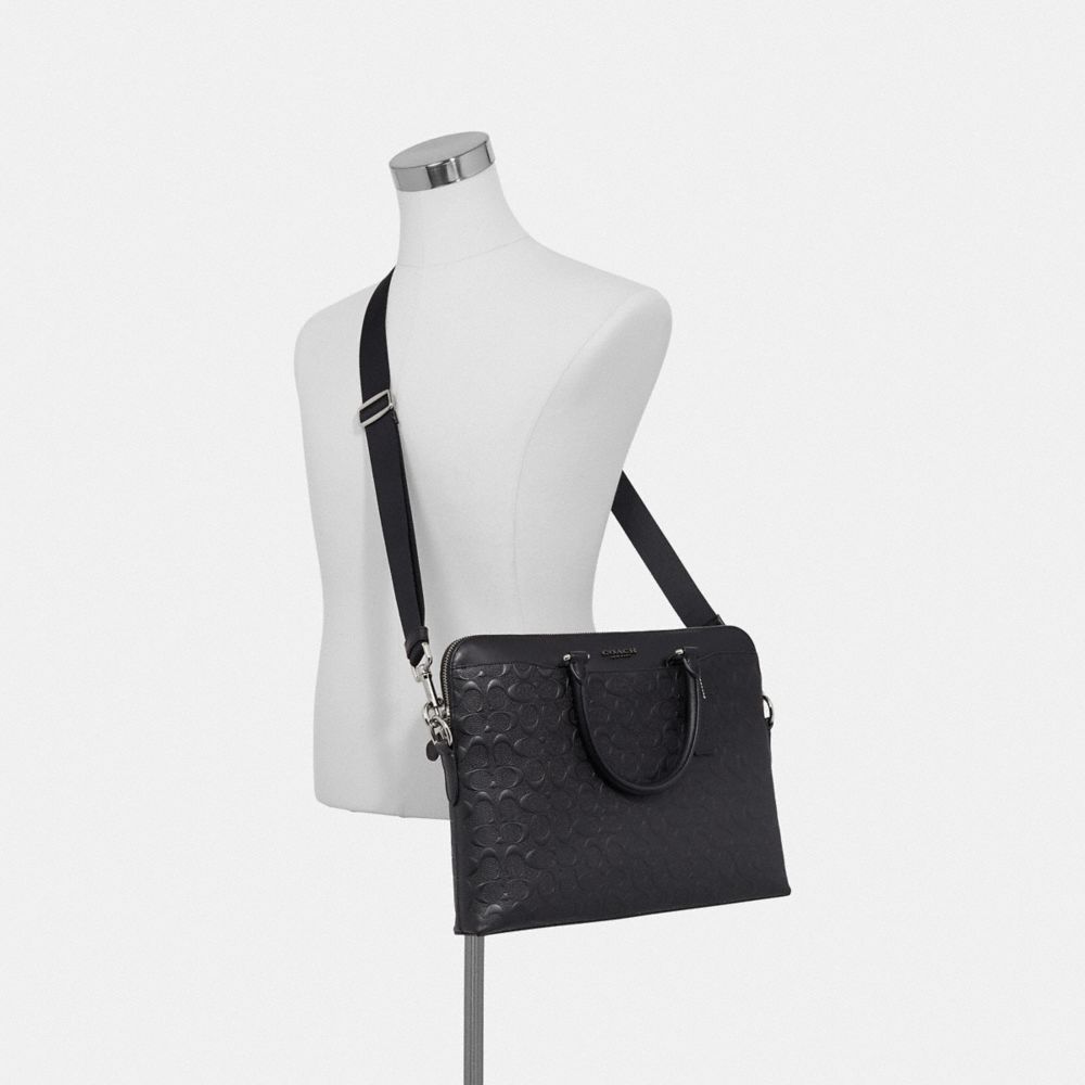 ☆ COACH ☆ BECKETT STRUCTURED BRIEF IN SIGNATURE LEATHER COACH® Outlet | Beckett Compact Brief In Signature Leather